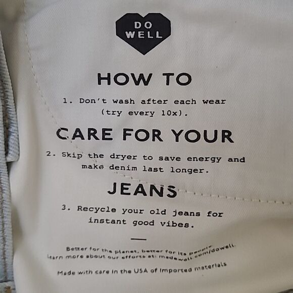 NEW 32 MADEWELL MID RISE PERFECT VINTAGE JEANS straight leg MAGIC POCKETS NWT - Picture 16 of 16